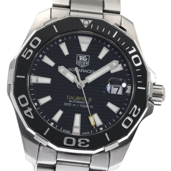 TAG HEUER Aqua Racer Caliber 5 WAY211A-1 Date Automatic Men's Watch - Picture 1 of 6